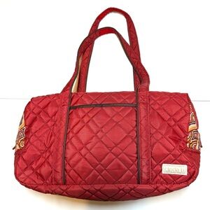 Cinda‎ B Weekender Red Quilted Women's Bag